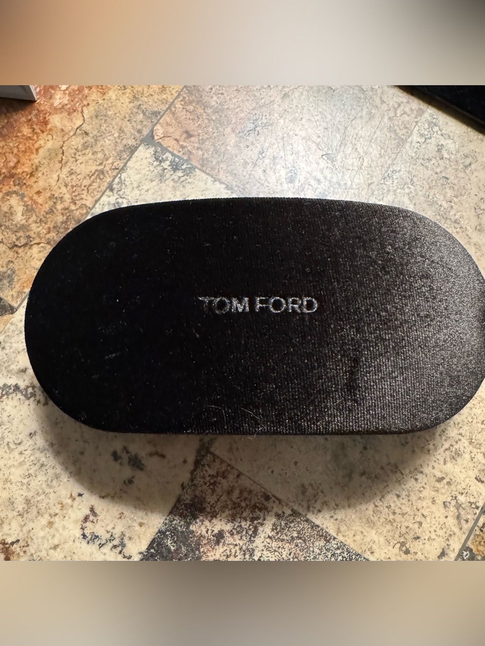 Tom Ford hard case sunglasses glasses brown velvet unisex
